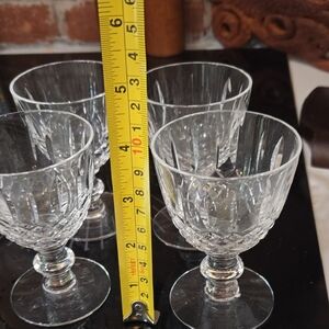 Source Unknown Clear Glass Goblet Set